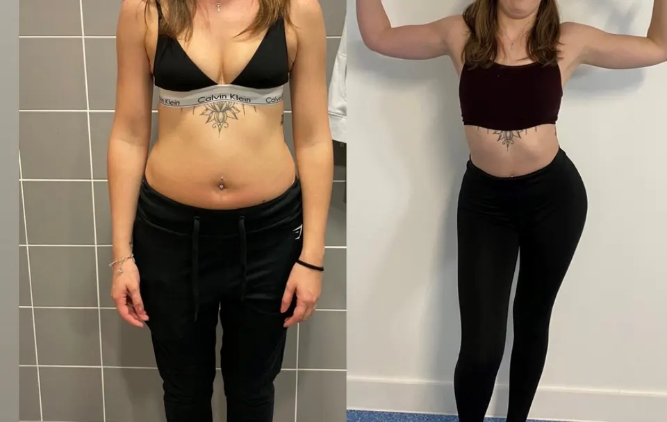 Client result 2: before (left) and after (right) training with Alex