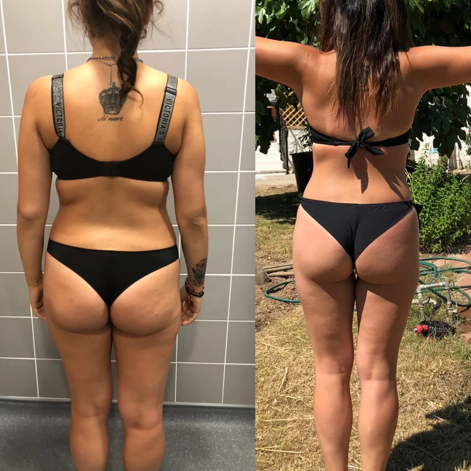 Client result 3: before (left) and after (right) training with Alex