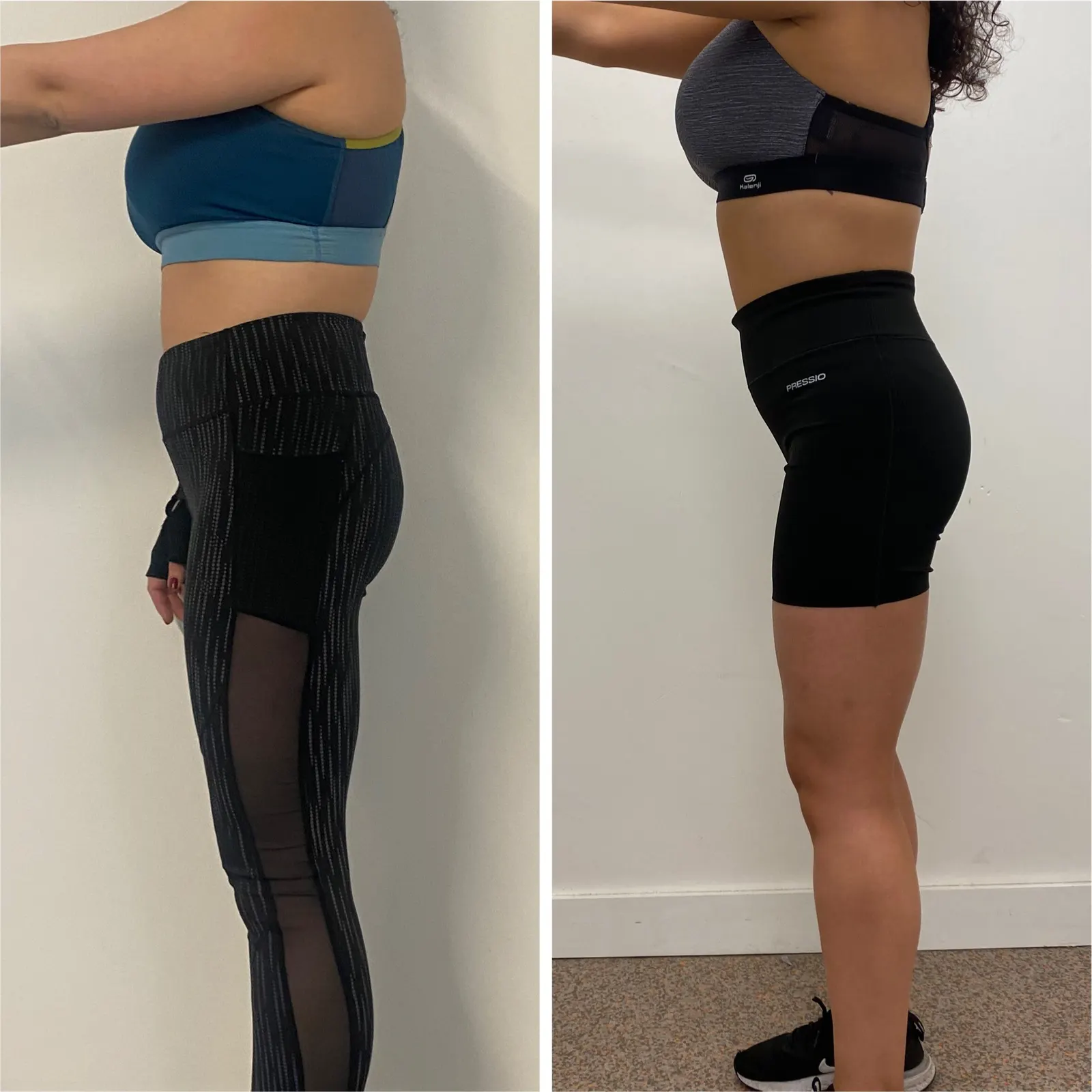 Client result 6: before (left) and after (right) training with Alex