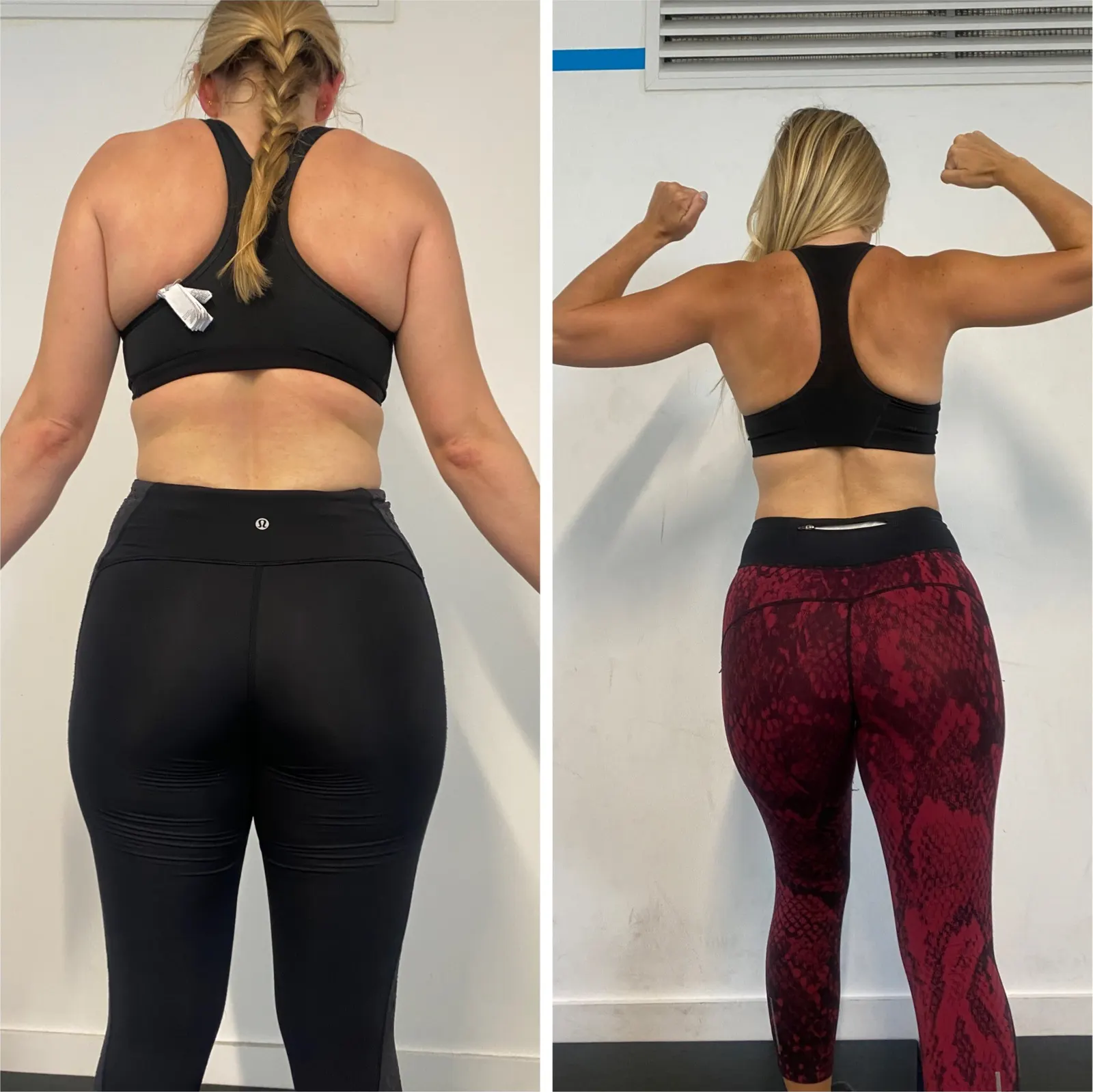 Client result 7: before (left) and after (right) training with Alex